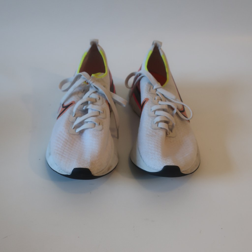 Women Nike Infinity React White, Pink Tie Up Knit Sneakers 10 *
